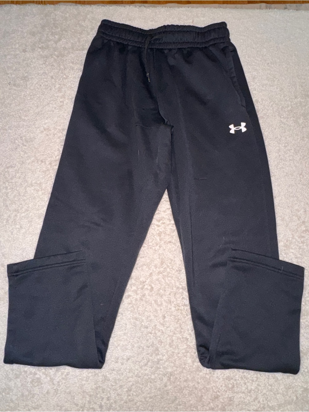 Under Armour Black Men's Jogger Sweatpants with White Logo